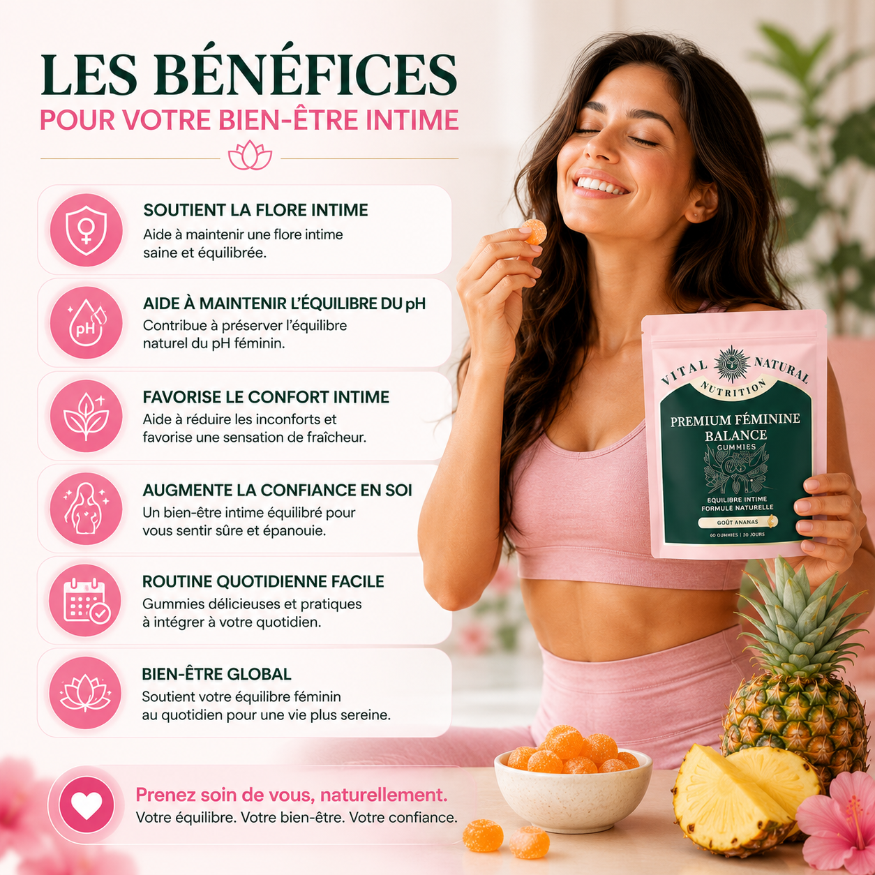 Gummies Équilibre Féminin - Ananas