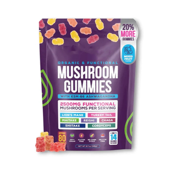 Mushroom Gummies : Champignons Fonctionnels – Focus & Énergie