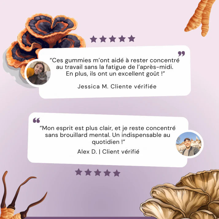 Mushroom Gummies : Champignons Fonctionnels – Focus & Énergie