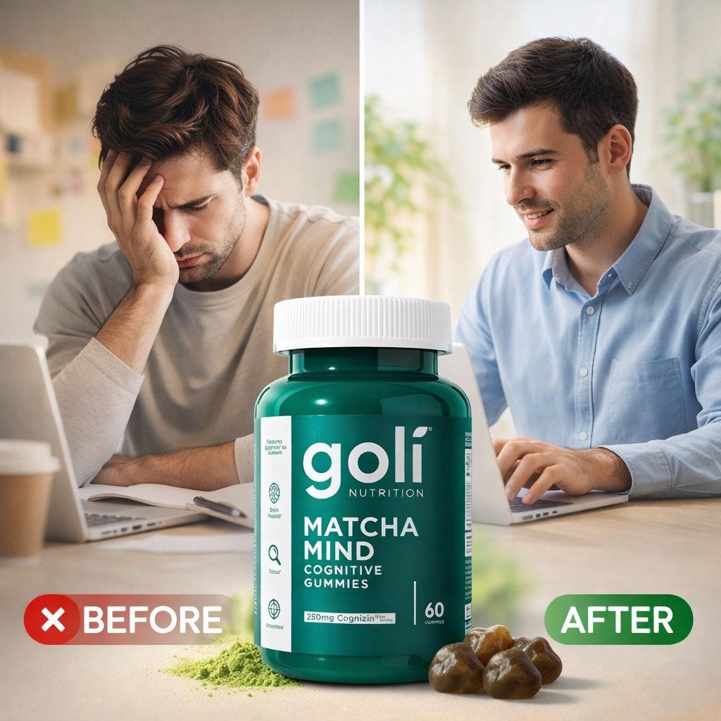 Goli Matcha Mind – La solution n°1 au Maroc pour performance mentale et focus naturel