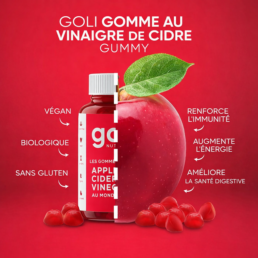 Goli Nutrition â Gummies Vinaigre de Cidre de Pomme
