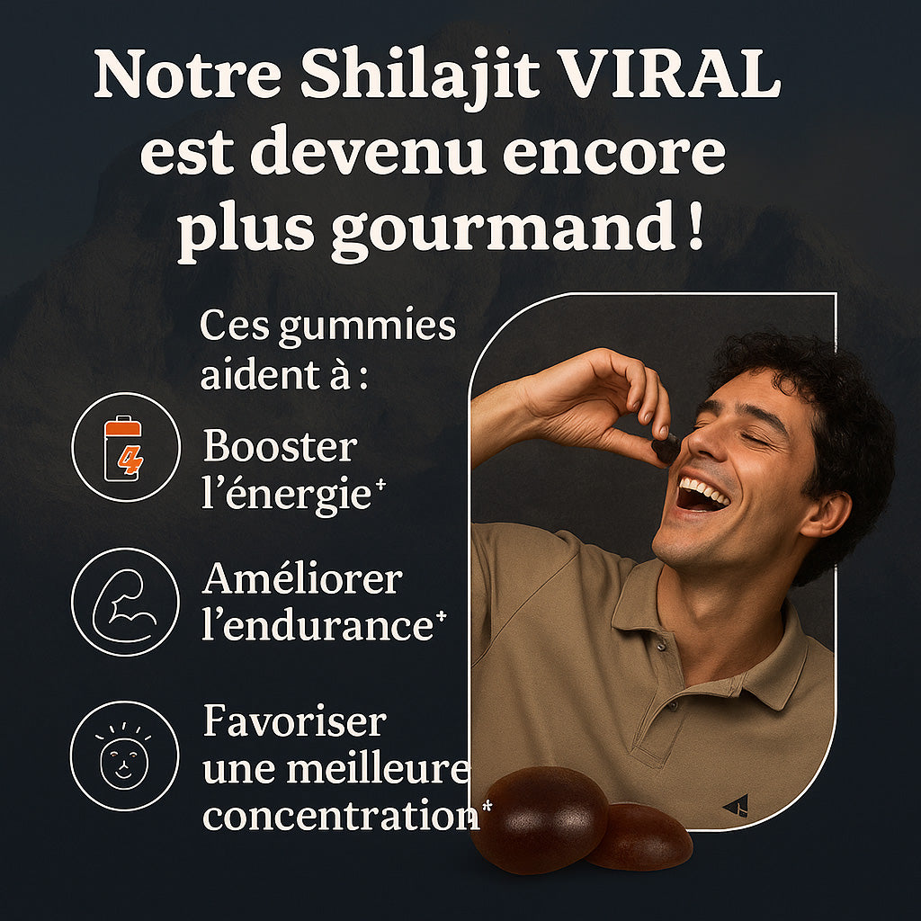 Gummies Shilajit de l’Himalaya – L’Énergie Ancienne pour votre Corps