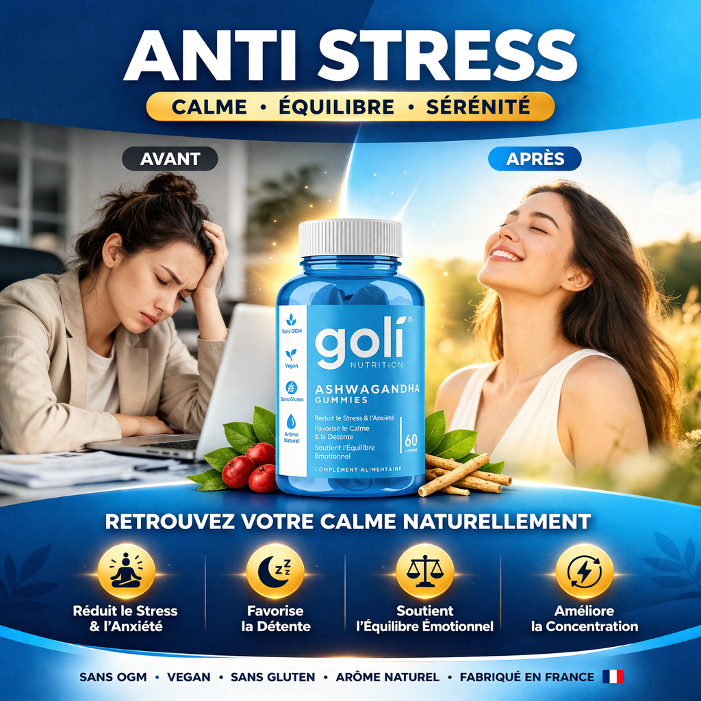 Goli Ashwagandha : Le n°1 Anti-Stress enfin disponible au Maroc