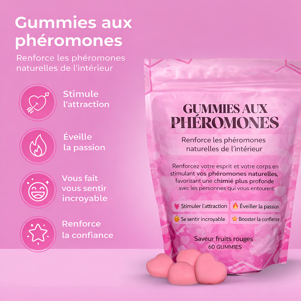 Gummies aux Phéromones – Favorise l’équilibre intime