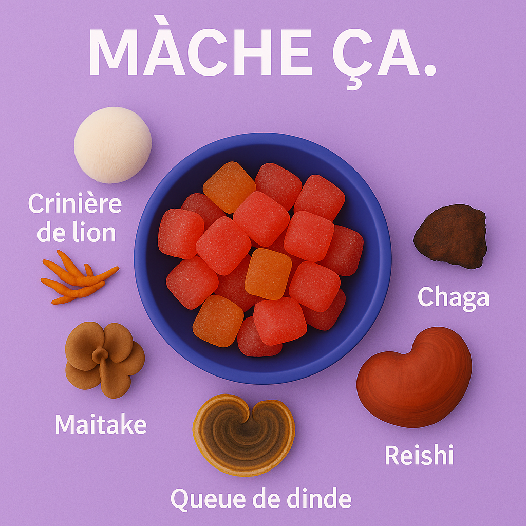 Mushroom Gummies : Champignons Fonctionnels – Focus & Énergie